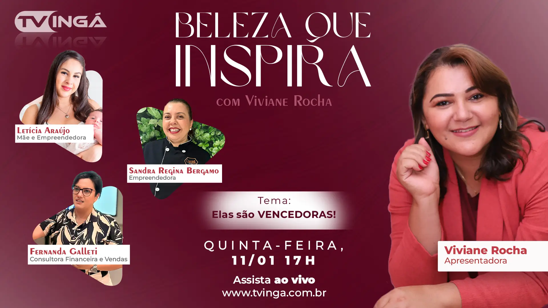 BELEZA QUE INSPIRA: Elas são vencedoras | VIVIANE ROCHA | TV INGÁ