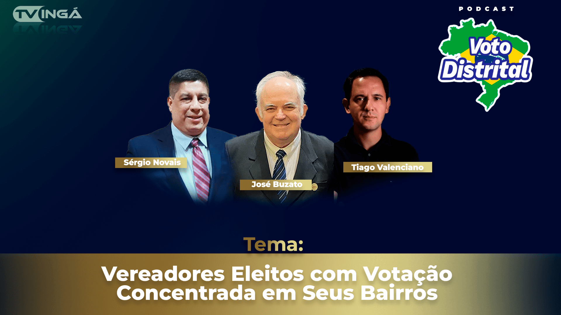 Vereadores Eleitos com Votação Concentrada em seus Bairros. | Voto Distrital Maringá