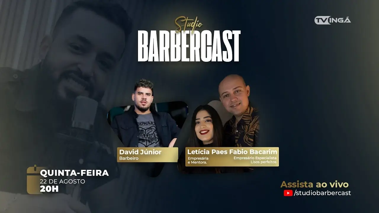 Entrevista com David Júnior, Letícia Paes e Fabio Bacarim| STUDIOBARBERCAST por Gabriel Souza