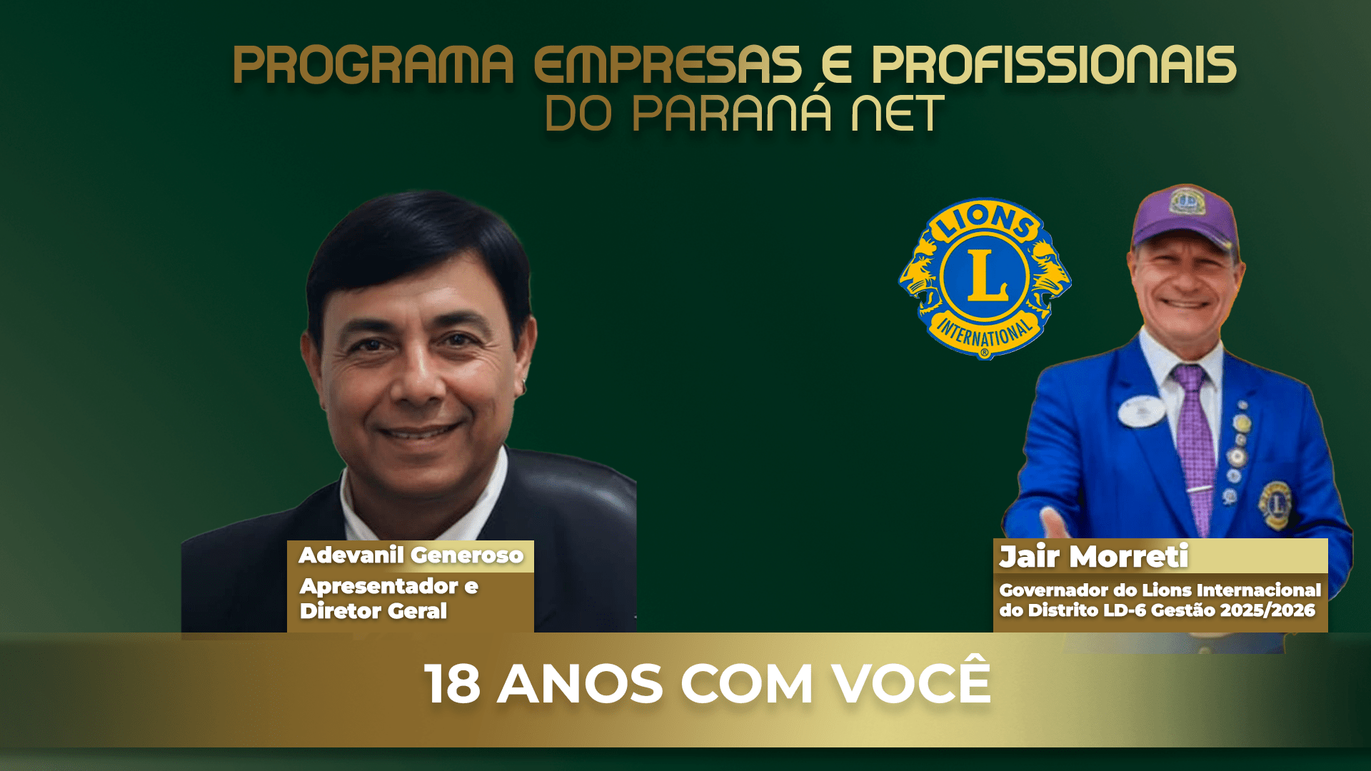 PROGRAMA EMPRESAS E PROFISSIONAIS DO PARANÁ NET | TV INGÁ